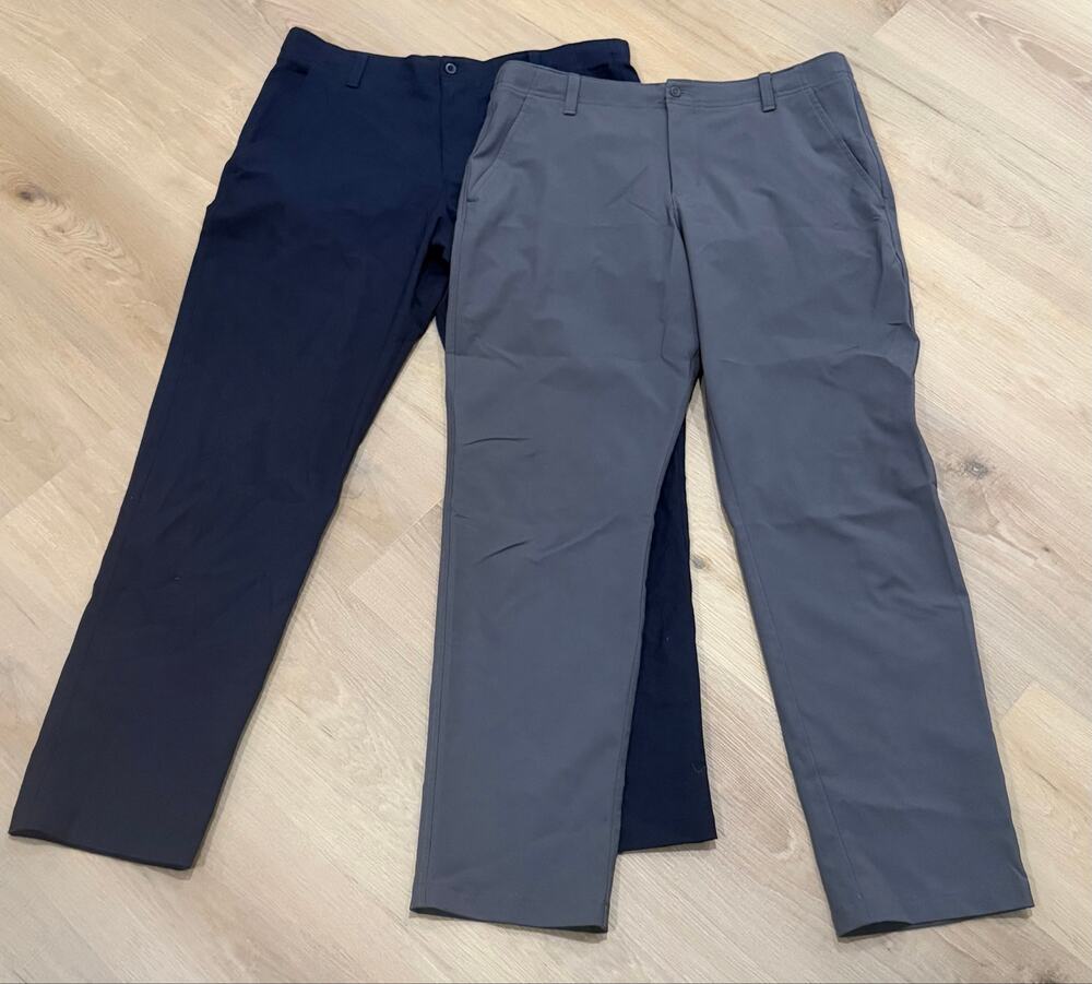 Under Armour Boys Youth XL UA Matchplay Golf Pants Lot 2 Navy Gray 1361772